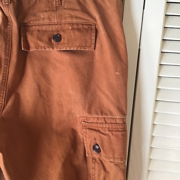 Pumpkin colored cargo pants - Picture 3 of 14